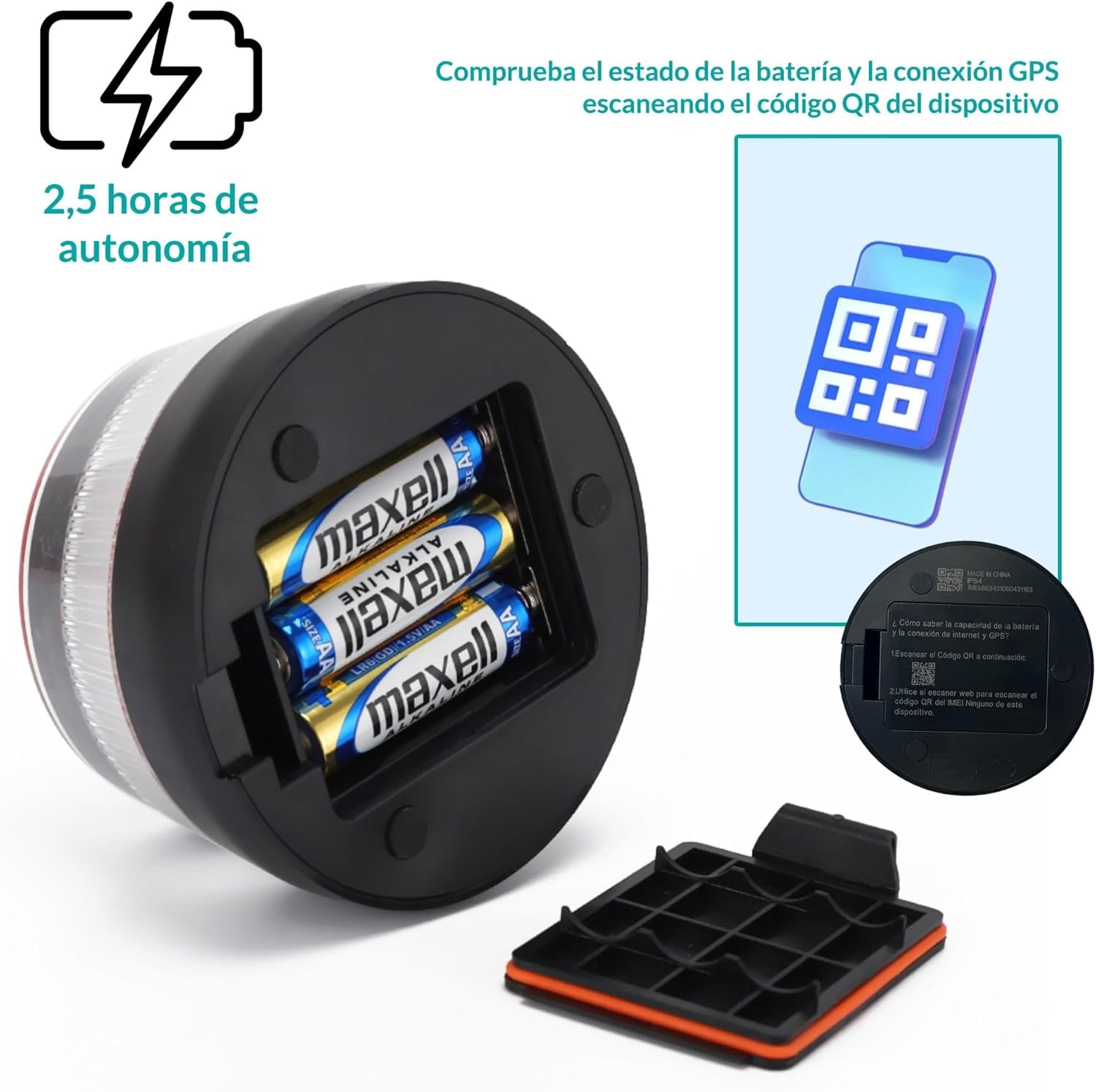 We Set De Baliza De Emergencia V16 + Adaptador Para Fijación En Superficies No Imantables (Aluminio, Etc)