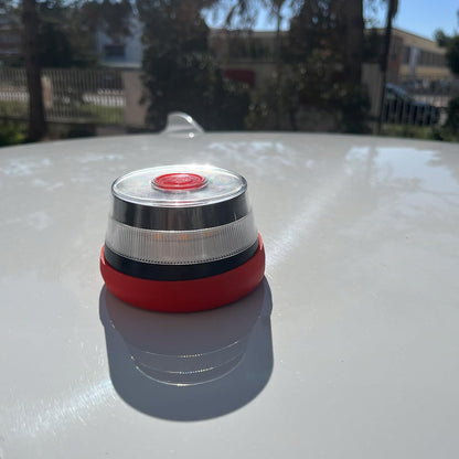 We Set De Baliza De Emergencia V16 + Adaptador Para Fijación En Superficies No Imantables (Aluminio, Etc)