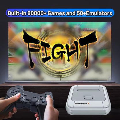 Game Box Super Console X Retro Video Game Console Support 90000 Games 50 Emulators for PS1/PSP/MAME/DC with Controllers